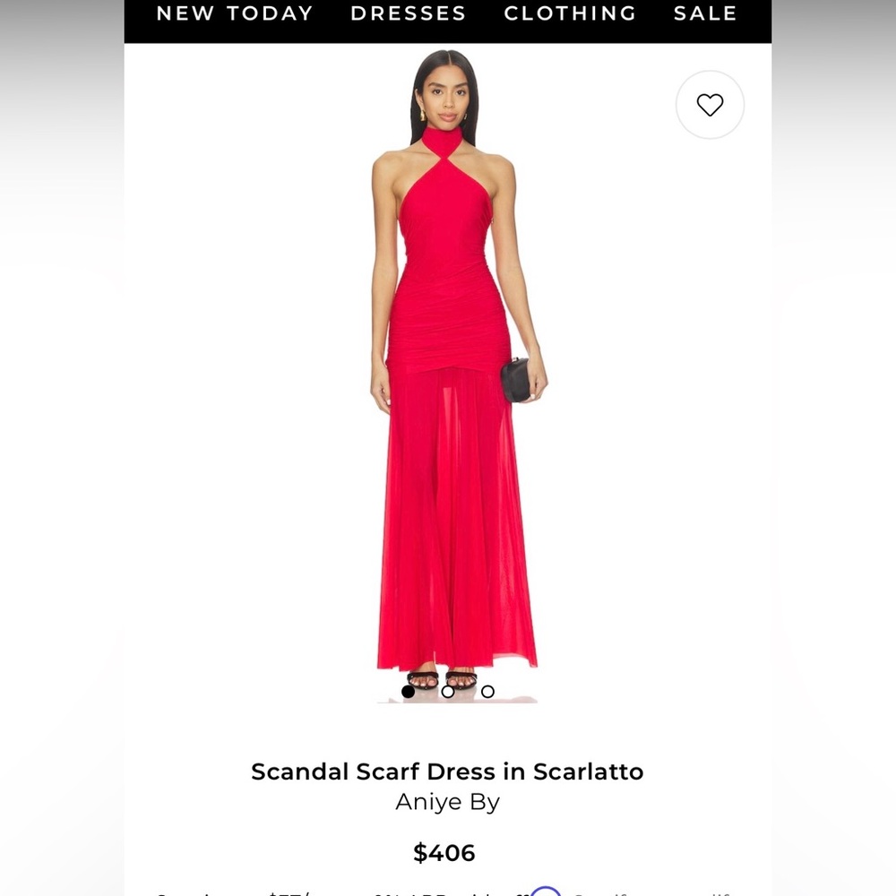 REVOLVE Red Scandal Scarf Dress